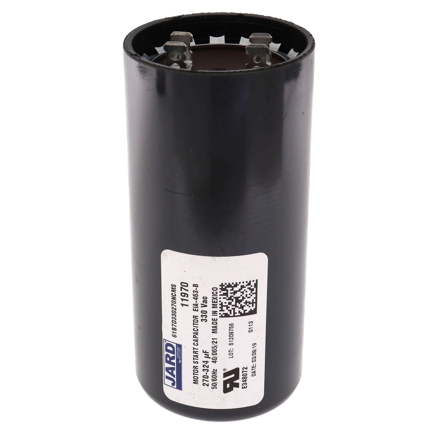 330 V, 270–324 MFD Motor Start Capacitor