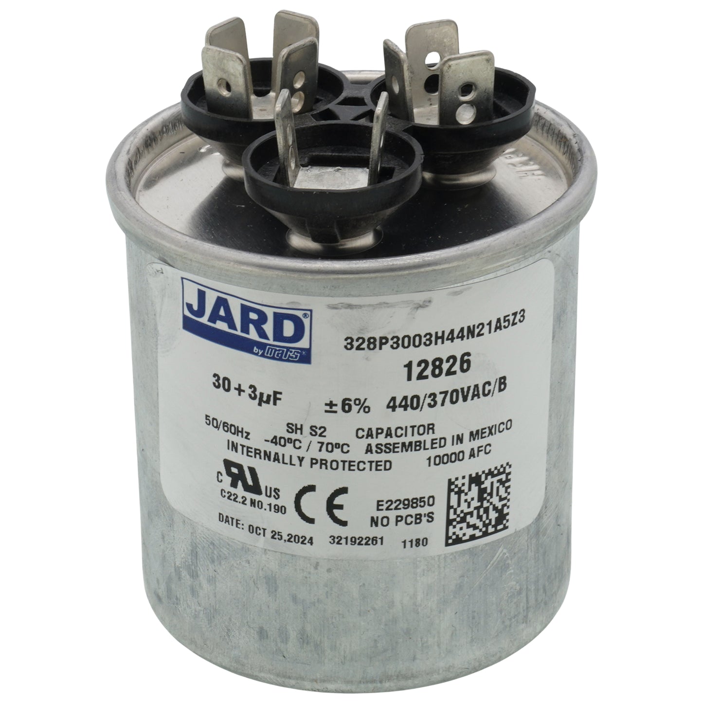 440 V, 30/3 MFD Dual Run Capacitor