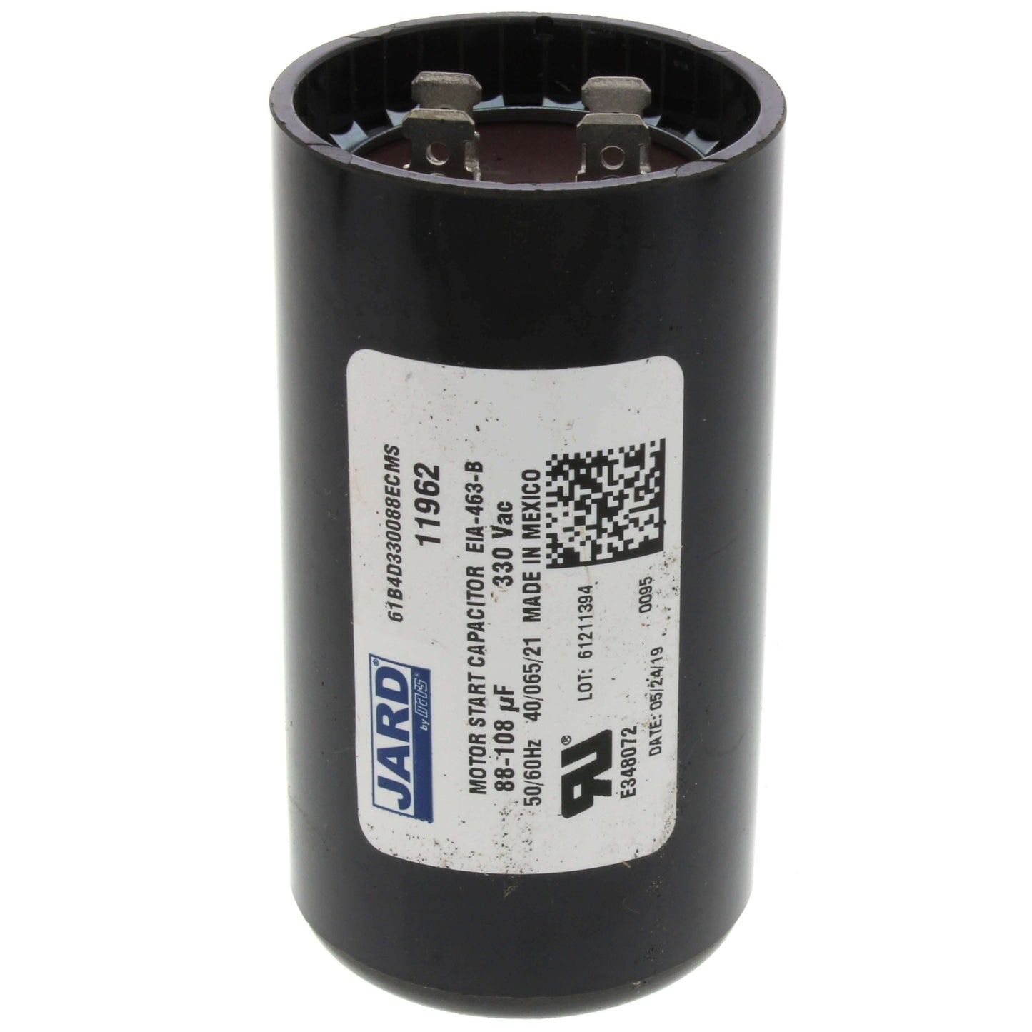 330 V, 88/108 MFD Motor Start Capacitor