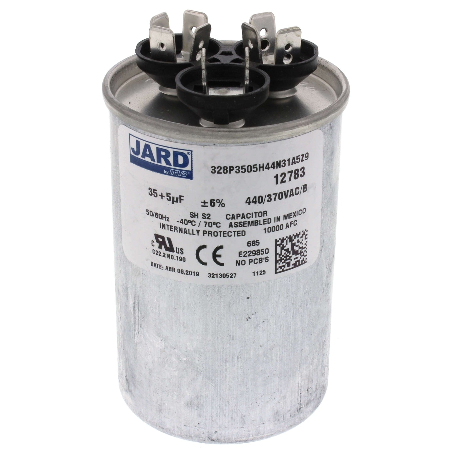 440 V, 40/6 MFD Dual Run Capacitor