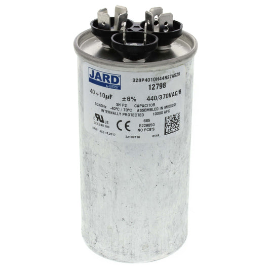 440 V, 40/10 MFD Dual Run Capacitor