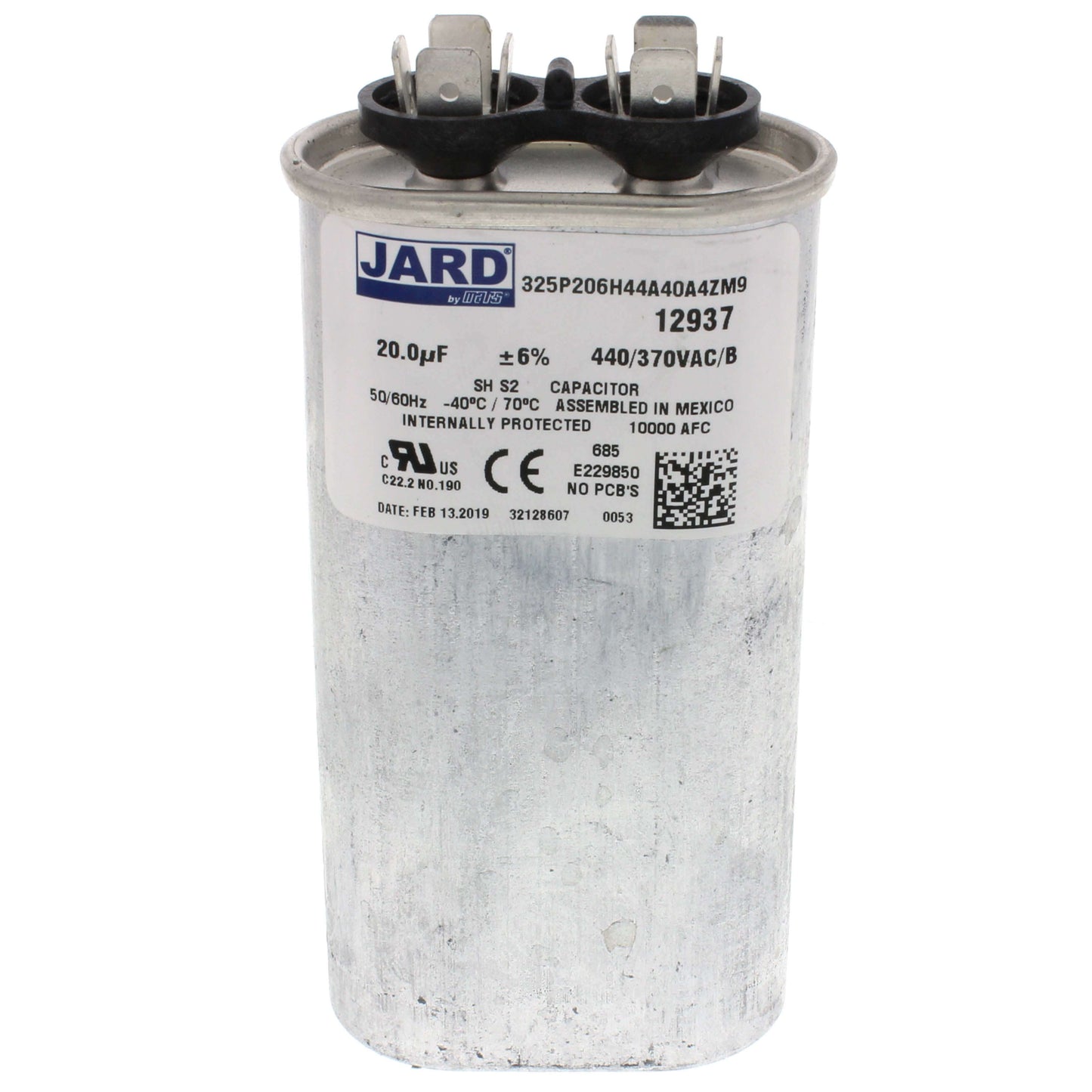 440 V, 20 MFD Oval Run Capacitor