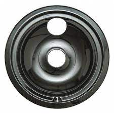 GE 8" Porcelain Range Burner Black Drip Pan