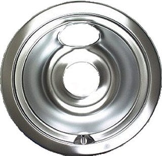 GE 6" Range Burner Chrome Drip Pan