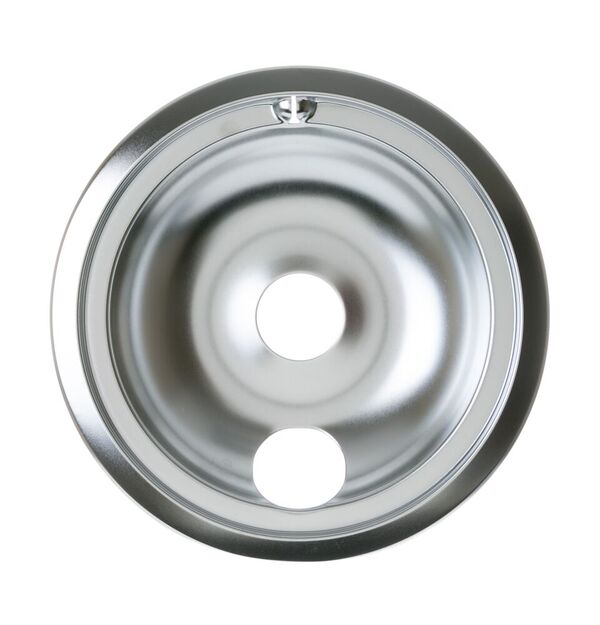 GE 8" Range Burner Chrome Drip Pan