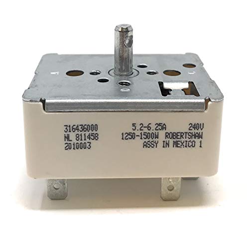 Frigidaire Range Surface Element Infinite Control Switch, 1250W-1500W