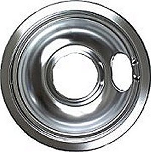 GE 6" Range Burner Chrome Drip Pan