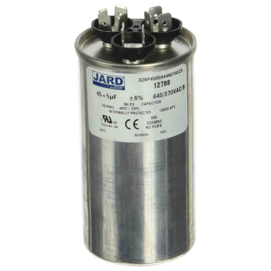 45/5 MFD X 440 Volt Round Run Capacitor