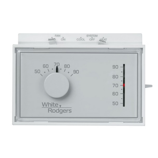 Horizontal Mechanical Thermostat 1H/1C