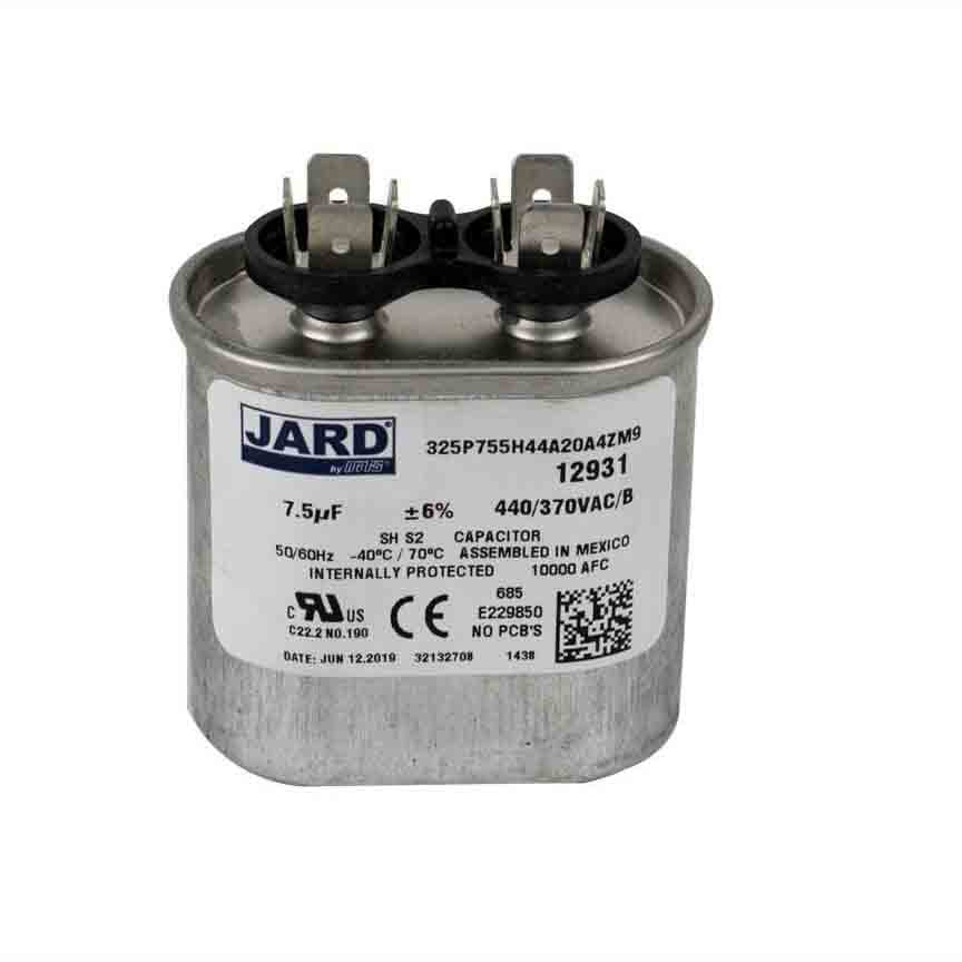 7.5MFD X 440Volt Oval Run Capacitor